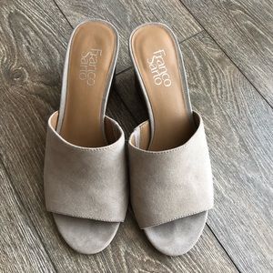 Franco Sarto slip on wedges